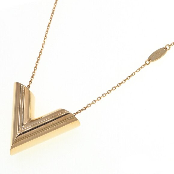 LOUIS VUITTON Gold Necklace - Picture 1 of 8